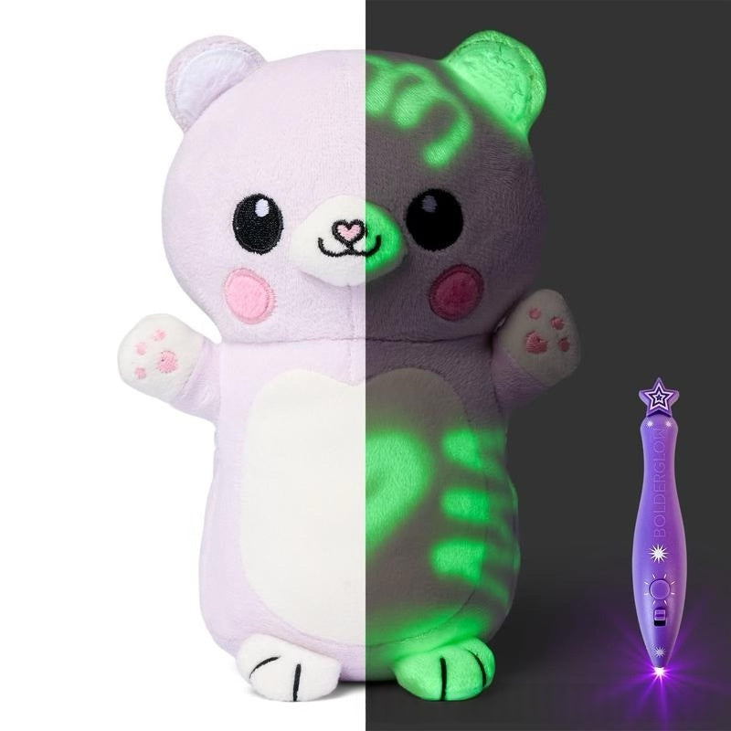 GlowSquad Glow-in-the-Dark Doodle Plush with Light Pen